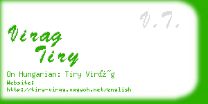 virag tiry business card